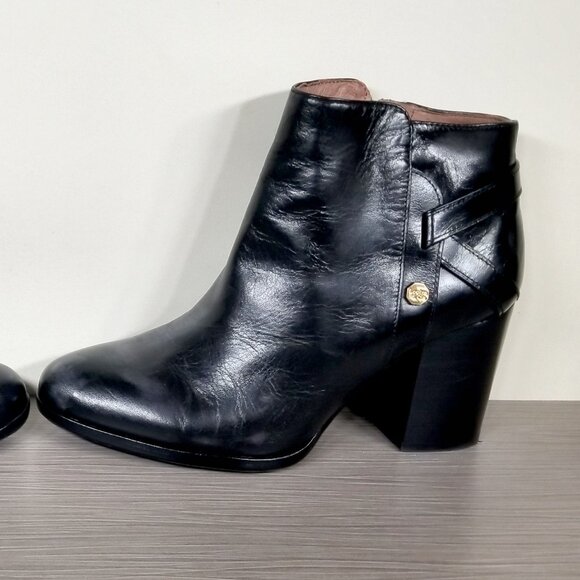 Louise et Cie Zanara Bootie, Black Leather, Womens Size 7 M  / 37 - Picture 8 of 12